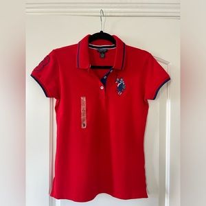 Red Polo shirt brand new, size S